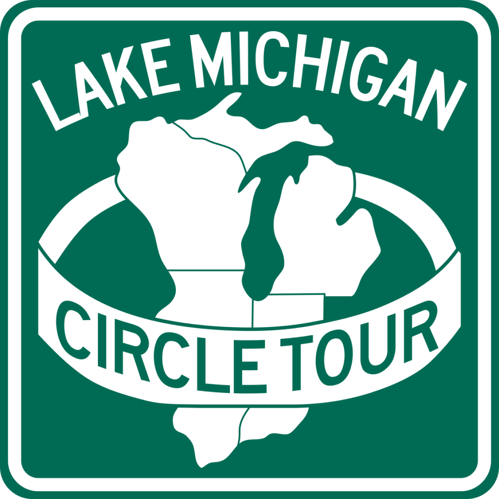 Sinal de excursão do círculo do lago Michigan