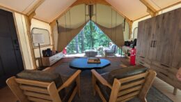 Skamania Lodge glamping tent